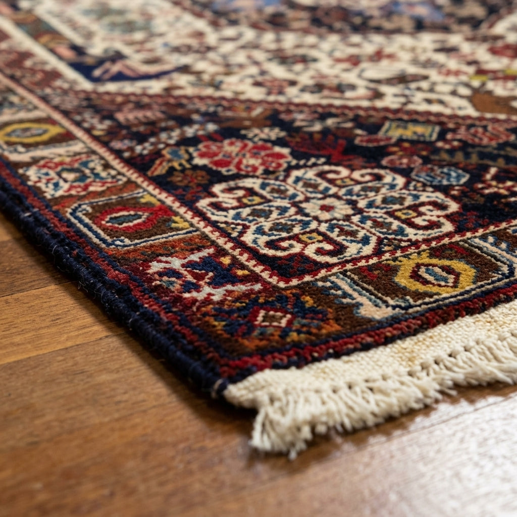 Vintage Persian Wool Rug - 1.56m x 1.14m